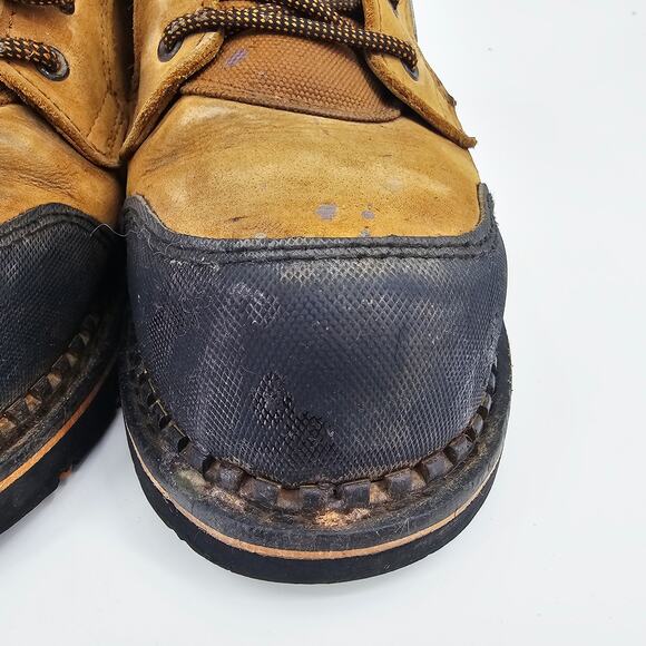 Ridgecut Toughwear Mens Brown Leather 6” Steel Toe Work Boots Size 9.5 M - Picture 8 of 12